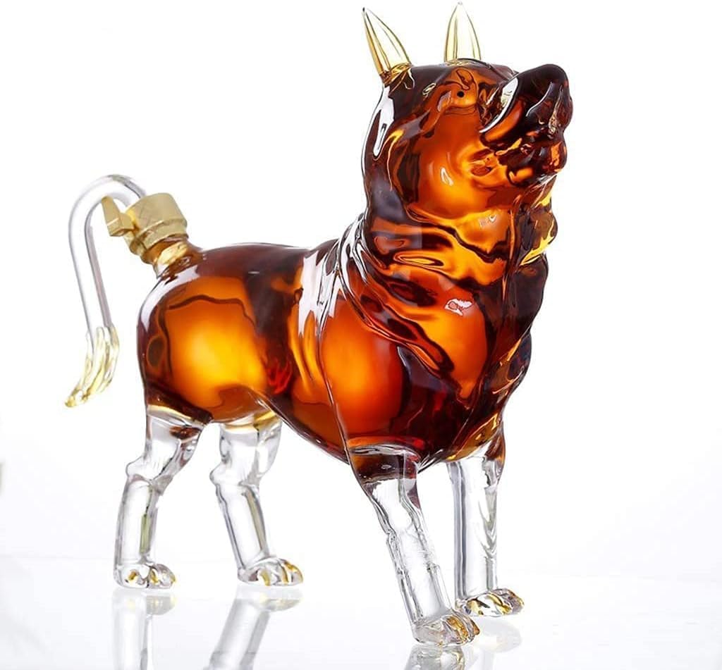 Amazon｜ウイスキーデキャンタ 犬の動物のウイスキーとワインの